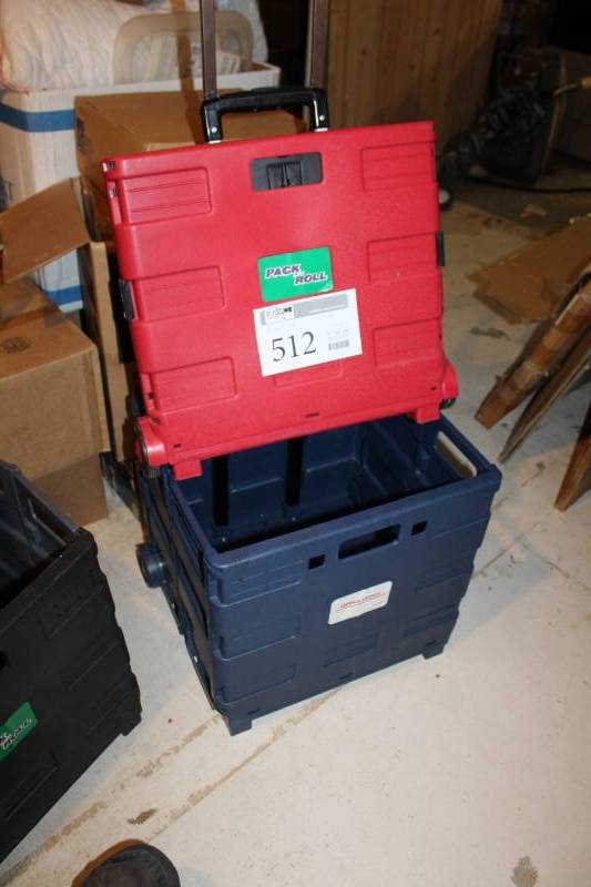 lot 512 image: Lot of (2) Pack and Roll Storage Cubes