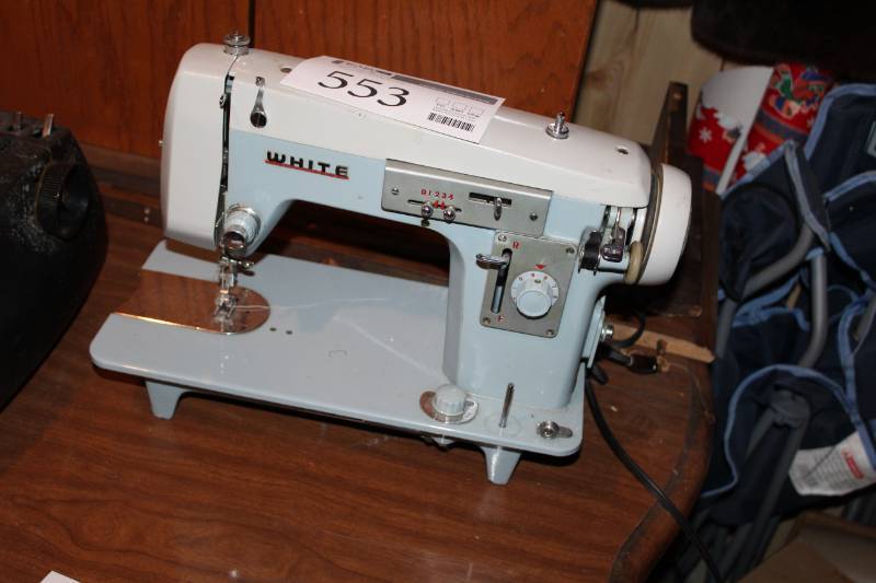 lot 553 image: White Brand Sewing Machine