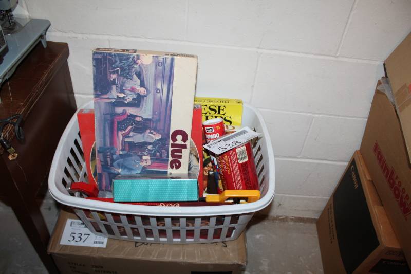 lot 538 image: Basket of Board Games