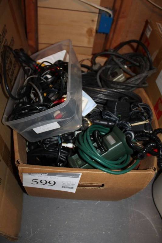 lot 599 image: Cords - AV, Power, Cable, And More