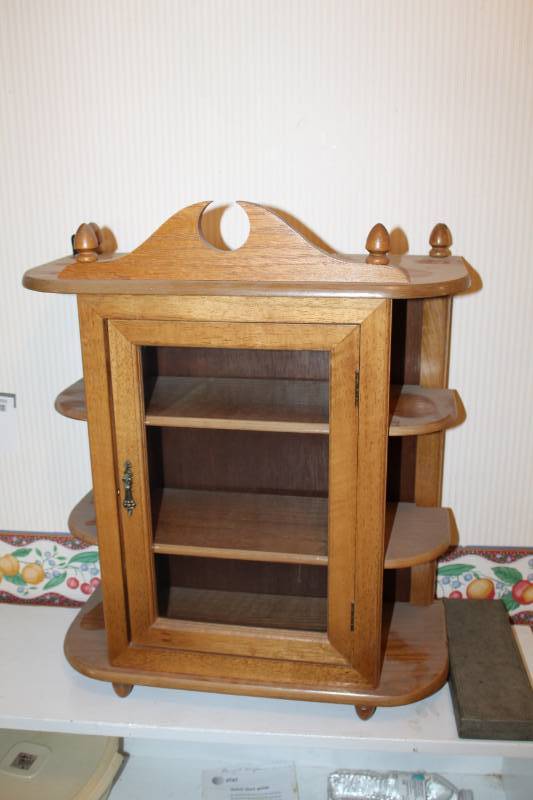 lot 1032 image: Wooden Wall Cabinet