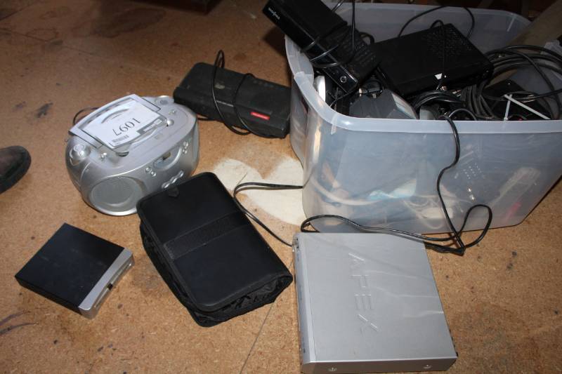 lot 1097 image: Tub Lot of Electronics AND More