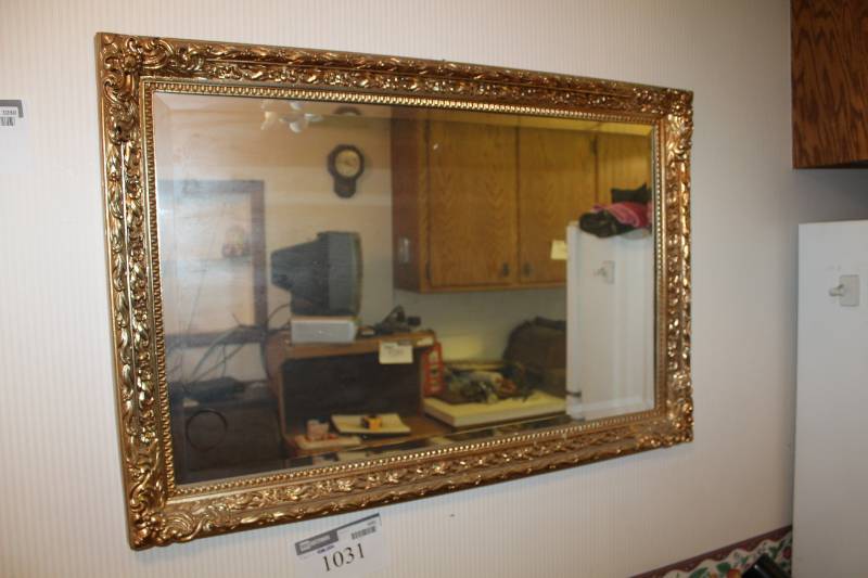 lot 1030 image: Framed Mirror  37 x 24