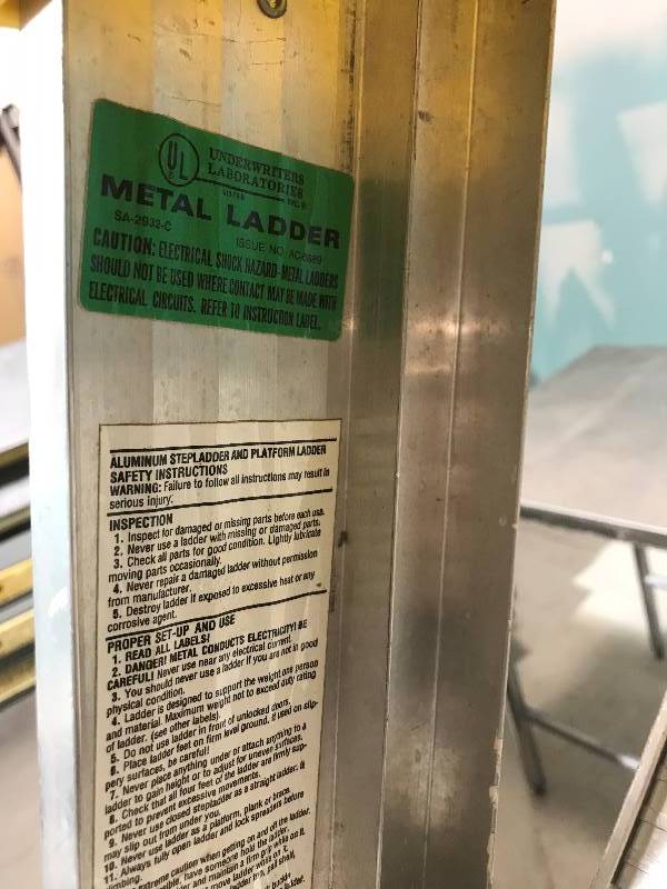 lot 110 image: 6 Foot Aluminum Ladder