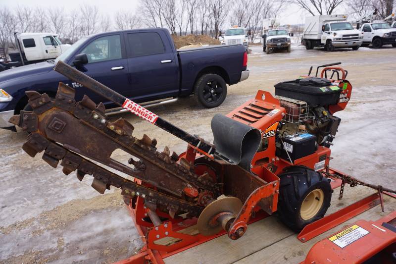 lot 8 image: Ditch Witch Model RT16 Walk Behind Power Trencher
