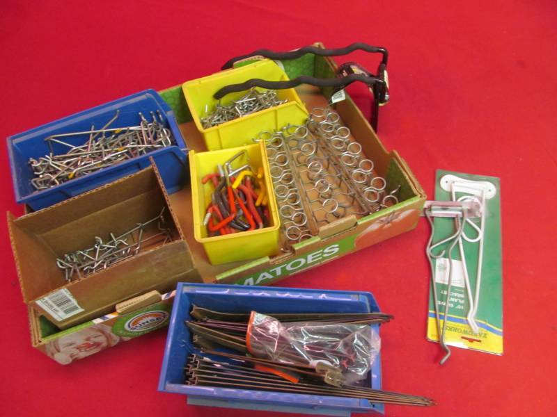 shelf brackets, peg board hooks