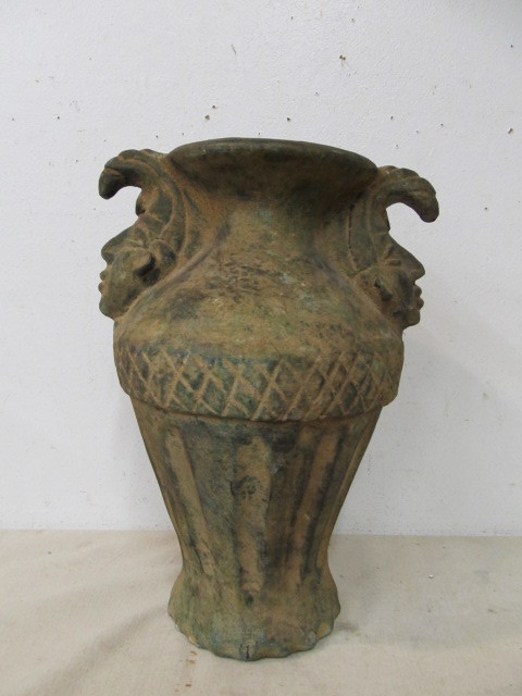 lot 18 image: Large Earthenware Aztec Style Pot
