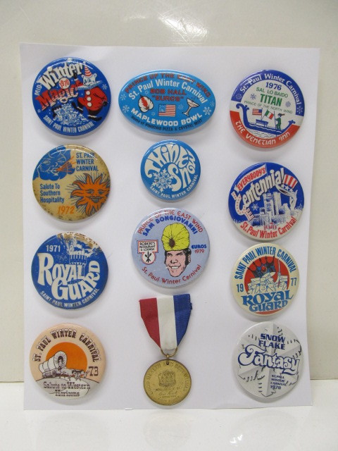 lot 131 image: 70s Winter Carnival Buttons
