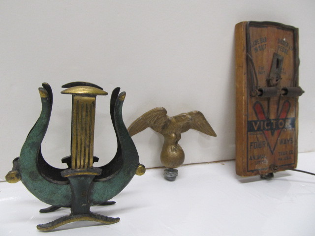 lot 165 image: Iron Eagle, Letter Holder, Victor Rat Trap