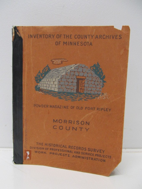 lot 170 image: vintage 1940 MINNESOTA Morrison County Archive Book