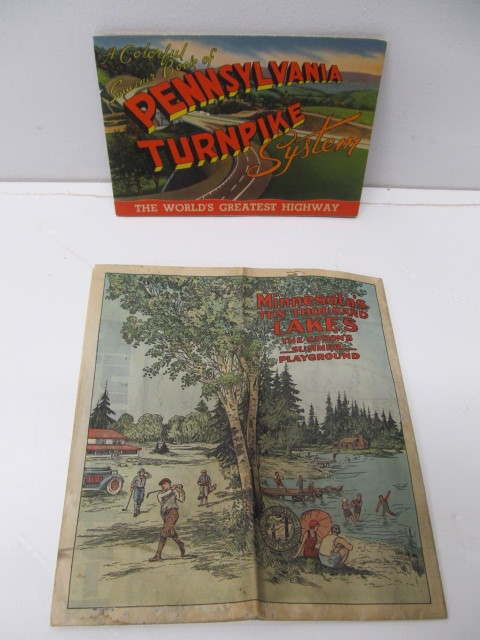 lot 173 image: MN 10,000 Lakes Map & Pennsylvania Turnpike Hwy Map
