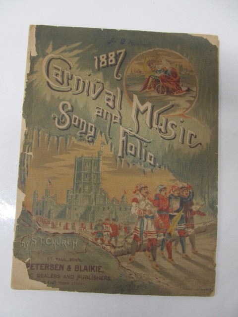 lot 175 image: 1887 St Paul Winter Carnival Songbook