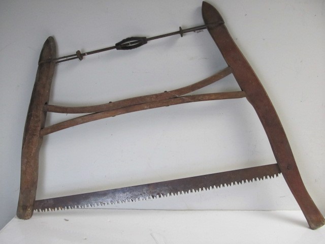 lot 77 image: Antique TROJAN Buck Saw
