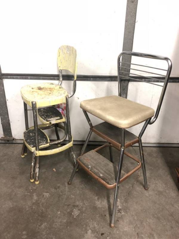lot 213 image: Pair of Vintage Cosco Stools