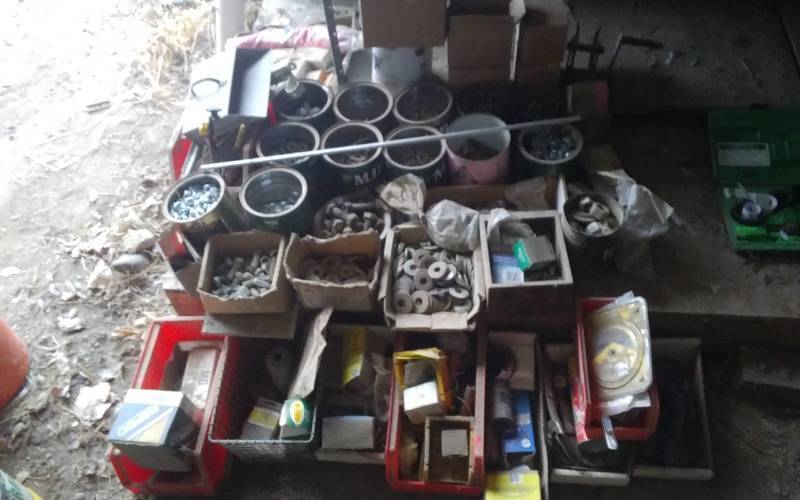 lot 44 image: Large Assortment Of Hardware, Large Bolts, Nuts, Washers & More