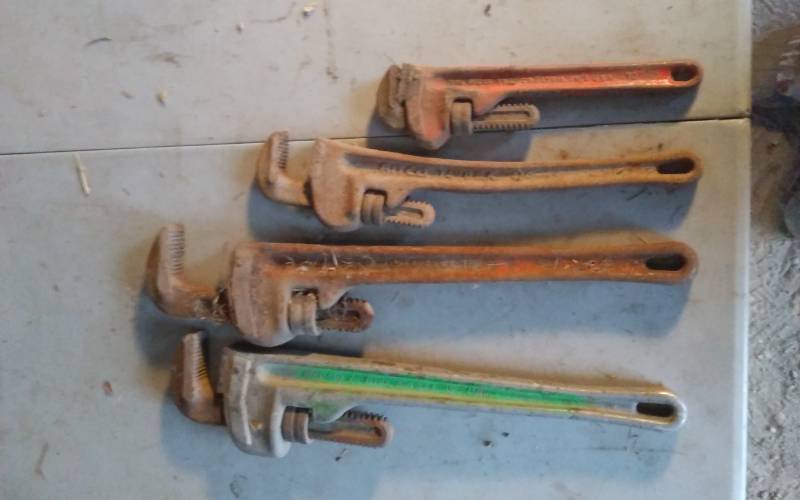 lot 64 image: Lot Of Pipe Wrenches