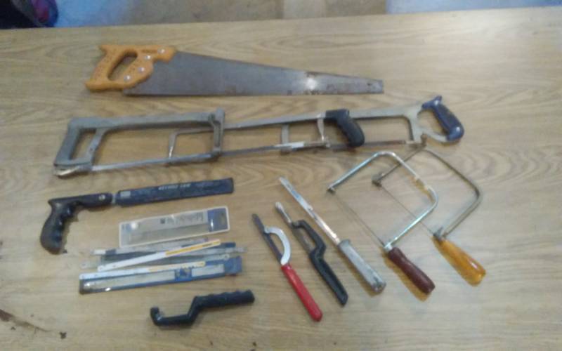 lot 129 image: Lot Of Assorted Hand Saws & Blades