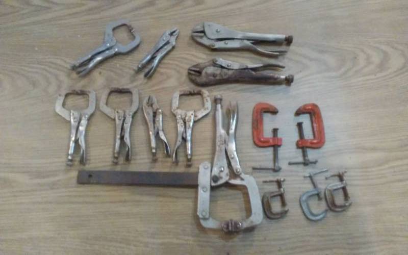 lot 130 image: Assorted Vise Grips & Clamps