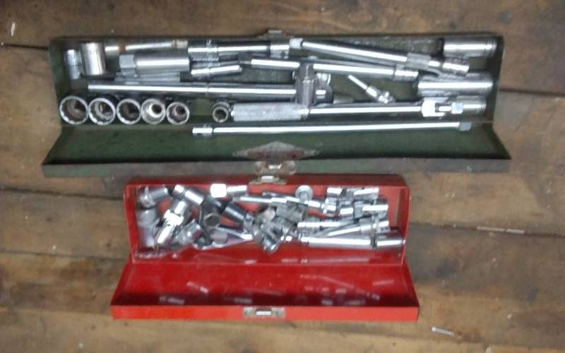 lot 143 image: Lot Of 38 Inch Sockets, Ratchet, Breaker Bars, Extensions (SK & Others)