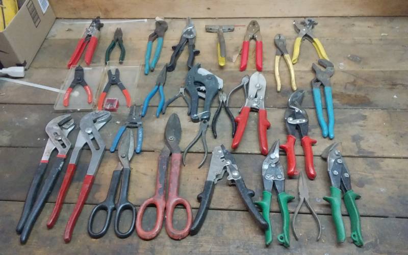 lot 157 image: Snips, Shears, Channel Locks, Wire Strippers