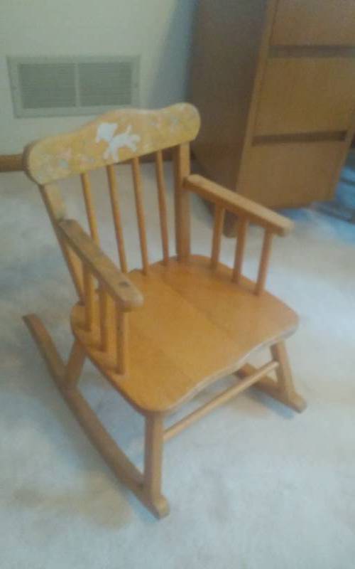 lot 197 image: Vintage Kids Rocker (1940s)