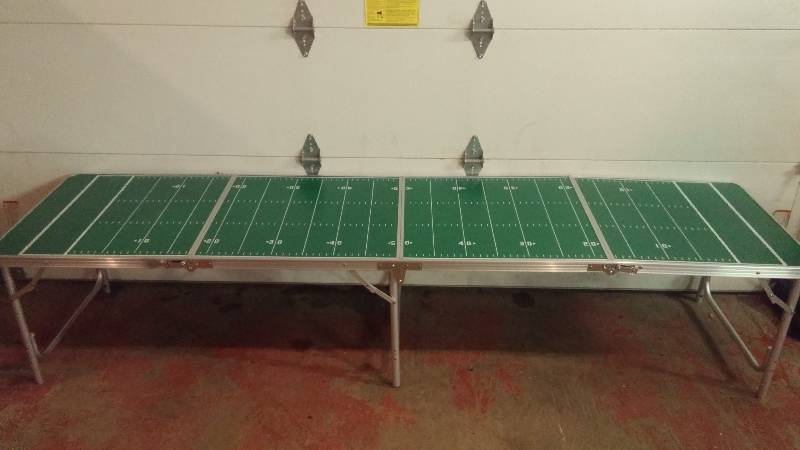 lot 20 image: 8 ft. Foldable Football Beer Pong Party Game Table