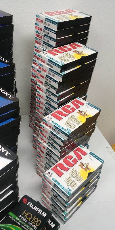 lot 38 image: ReSellers Lot of 230 VHS Casette Tapes