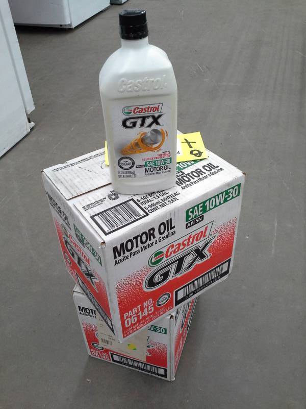 lot 534 image: 2 Cases of Castrol GTX SAE 10W-30 Motor Oil