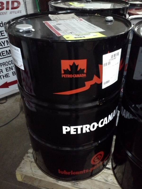 lot 593 image: One Drum of Petro-Canada Duron Geo LD Premium Natural Gas Engine Oil 15W-40