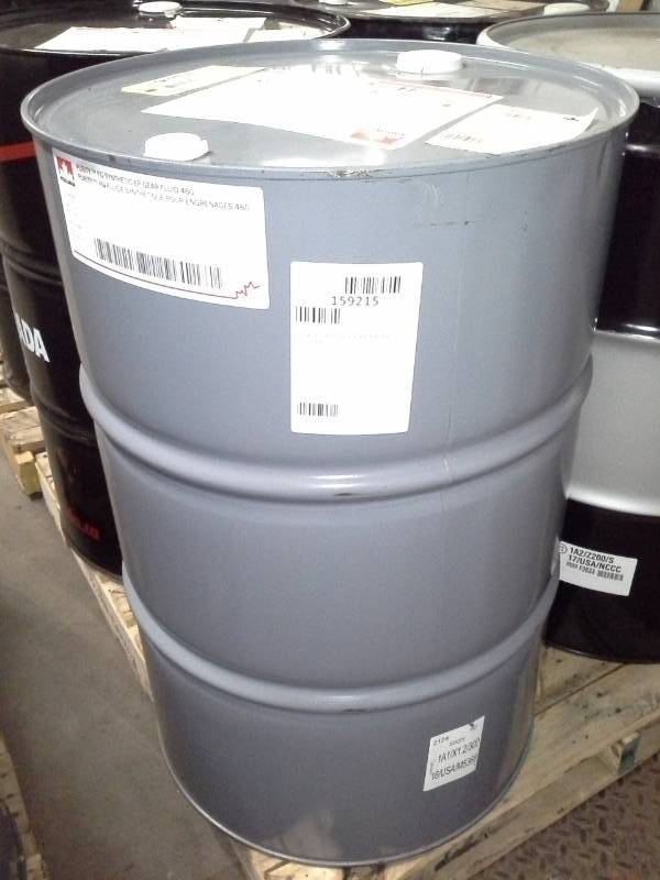 lot 606 image: One Drum of Petro-Canada Purity Food Grade (FG) Synthetic Extreme Pressure Gear Fluid 460