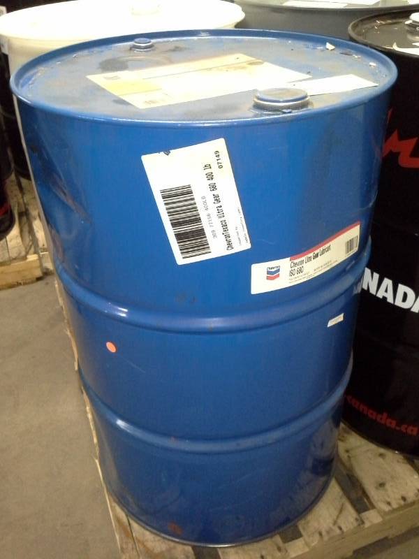 lot 597 image: One Drum of Chevron Ultra Gear Lubricant ISO 680