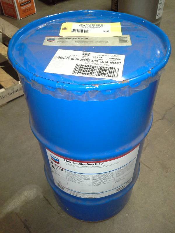 lot 618 image: One Keg of Chevron Ultra-Duty HD 00 Industrial Grease