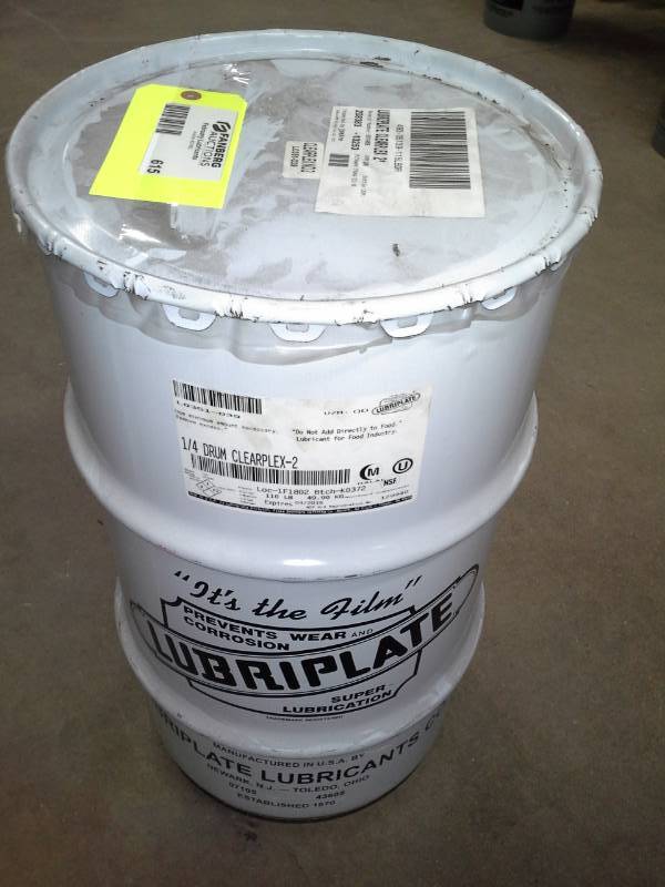 lot 615 image: One Keg Lubriplate Clearplex -2 Food Grade Lubricant
