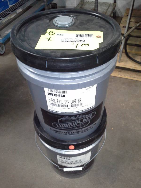 lot 626 image: 2 Pails of Lubriplate Synthetic Lube 68