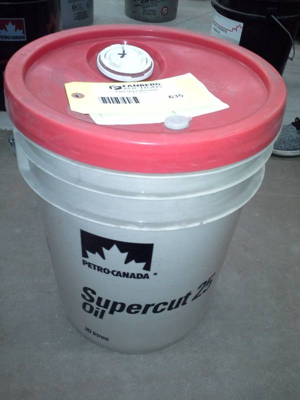 lot 635 image: One Pail of Petro-Canada Supercut 25 Oil