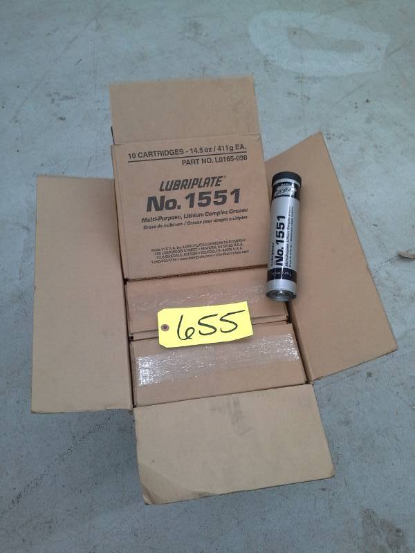 lot 655 image: 3 Cases of Lubriplate 1551 Multi-Purpose Lithium Complex Grease