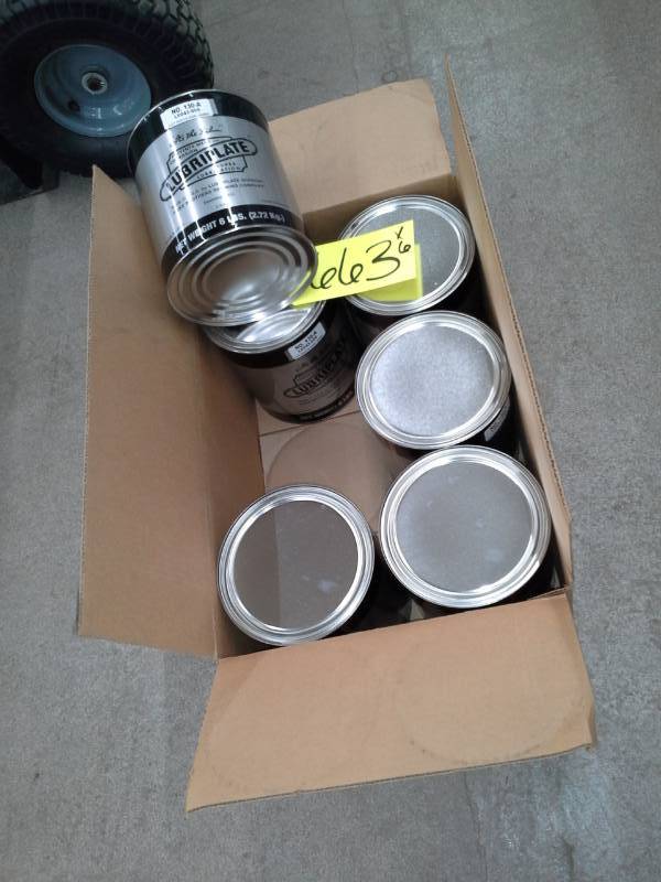 lot 663 image: 6 Small Cans of Lubriplate Number 130-A Lubricant