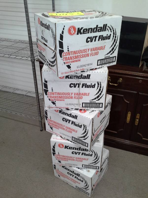 lot 665 image: 5 Cases of Kendall Continuously Variable Transmission Fluid Full Synthetic