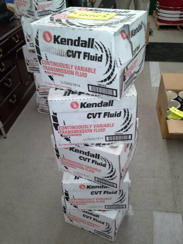 lot 666 image: 5 Cases of Kendall Continuously Variable Transmission Fluid Full Synthetic