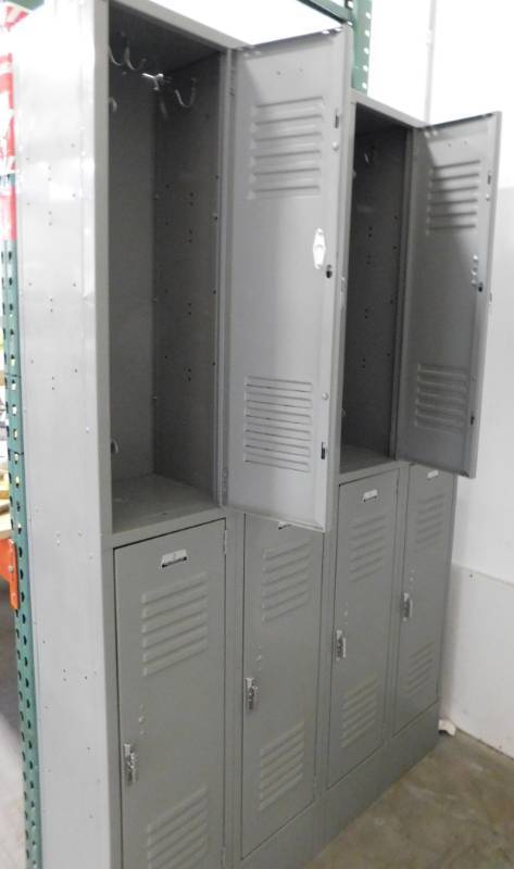 Penco Double Tier 4-Wide Storage Lockers #2
