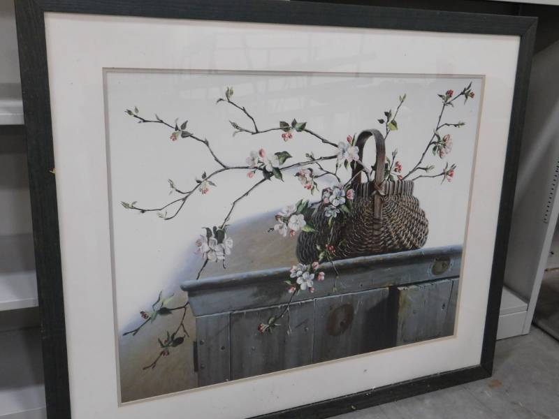 Pauline Eble Campanelli - Apple Blossoms Framed Art - 42 x 35