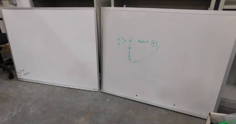 Two Dry Erase Boards - 48(h) x 36(w)