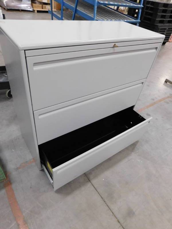Three Drawer Filing Cabinet - 42(w) x 38.5(h) x 18(d)