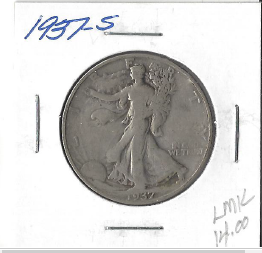 1937-S Walking Liberty Half Dollar