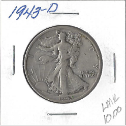 1943-D Walking Liberty Half Dollar