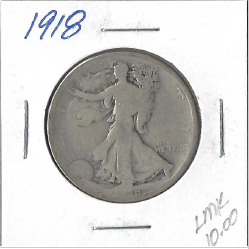 1918 Walking Liberty Half Dollar