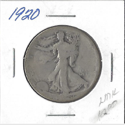 1920 Walking Liberty Half Dollar