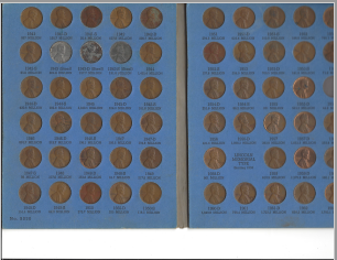 Collection of 87 Old Lincoln WheatMemorial Cents