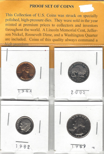 4 Proof Coins