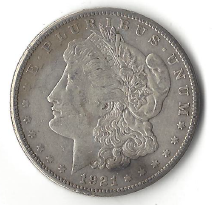 Morgan Silver Dollar - 1921-S